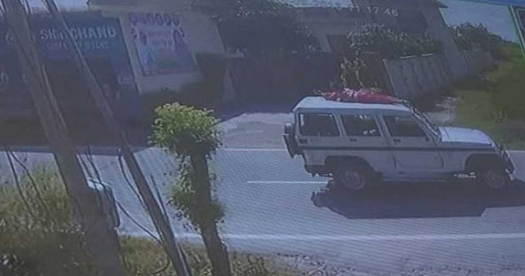 Punjab Police ties woman on top of jeep